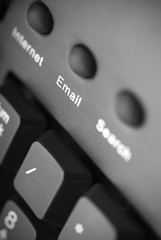Keyboard with internet, email, search buttons.